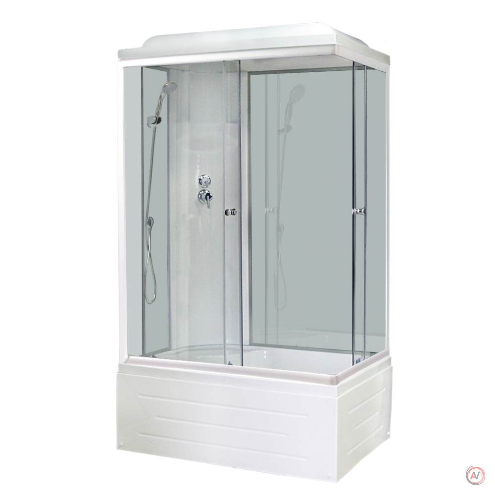 Душевая кабина Royal Bath RB 8100BP6-WT(белое/прозрачное) левая