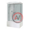 Душевая кабина Royal Bath RB 8100BP6-WT(белое/прозрачное) левая