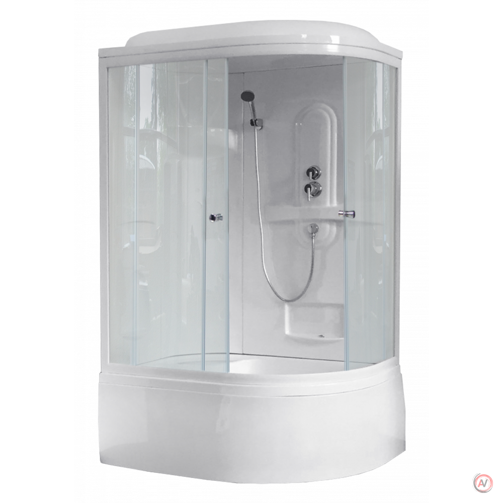 Душевая кабина Royal Bath RB 8120BK1-T (прозрачное) левая