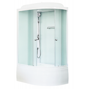 Душевая кабина Royal Bath  RB 8120BK5-WC (белое/матовое) левая