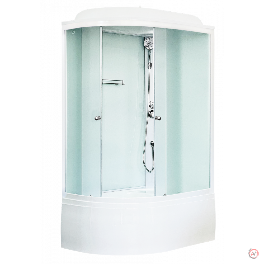 Душевая кабина Royal Bath RB 8120BK5-WC (белое/матовое) правая