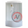 Душевая кабина Royal Bath RB 8120BK6-WC (белое/матовое) левая