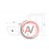 Душевая кабина Royal Bath RB 8120BK6-WC (белое/матовое) правая