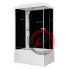 Душевая кабина Royal Bath RB 8120BP5-BT(черное/прозрачное) левая