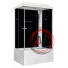 Душевая кабина Royal Bath RB 8120BP5-BT(черное/прозрачное) правая