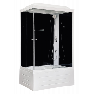 Душевая кабина Royal Bath  RB 8120BP5-BT(черное/прозрачное) правая