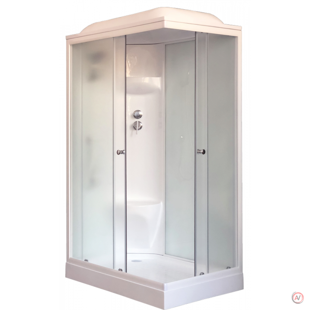 Душевая кабина Royal Bath RB 8120HP6-WC (белое/матовое) левая