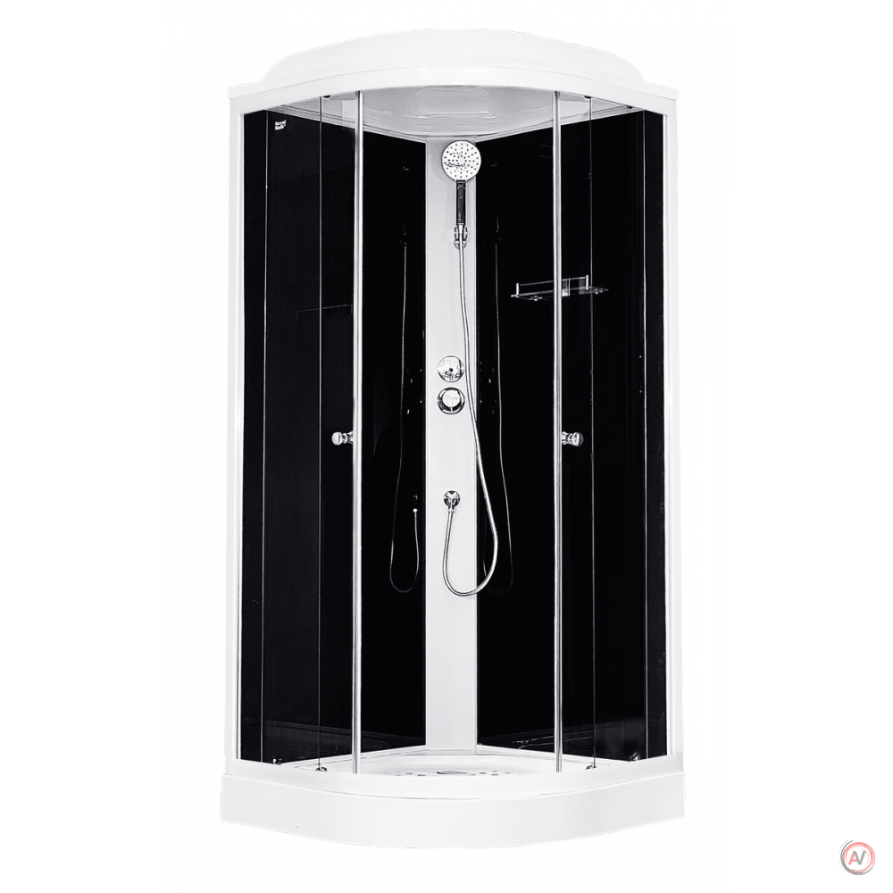Душевая кабина Royal Bath RB 90HK5-BT (черное/прозрачное)