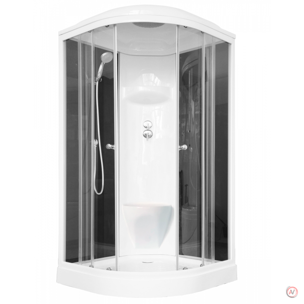 Душевая кабина Royal Bath RB 90HK6-BT (черное/прозрачное)
