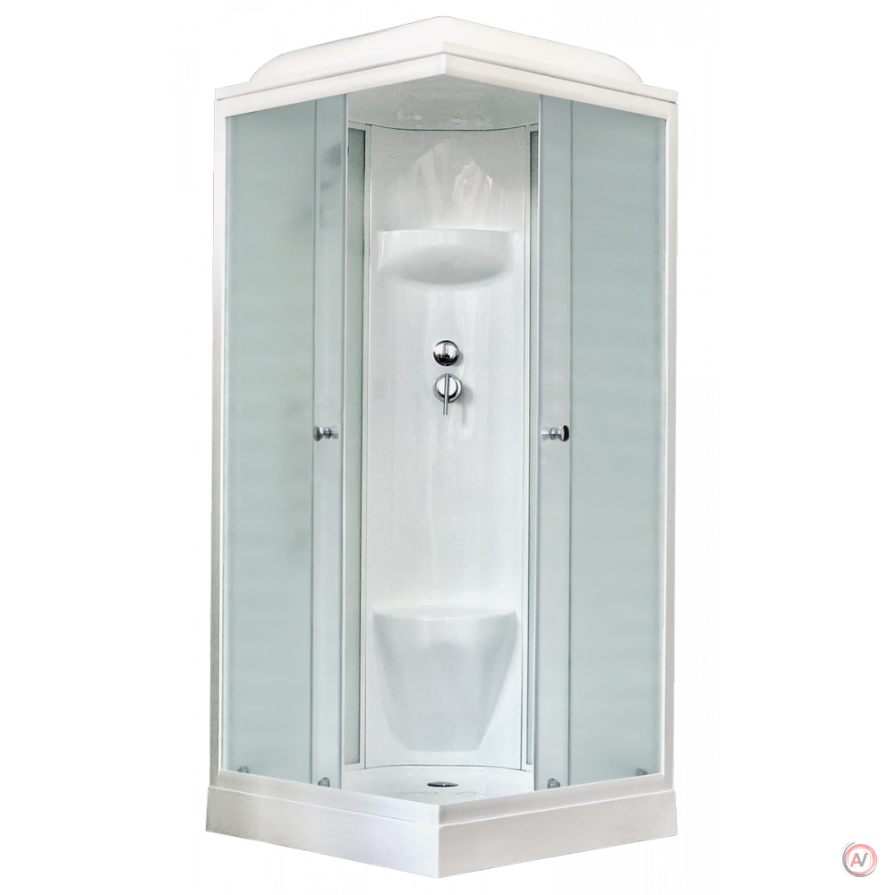Душевая кабина Royal Bath RB 90HP6-WC (белое/матовое)