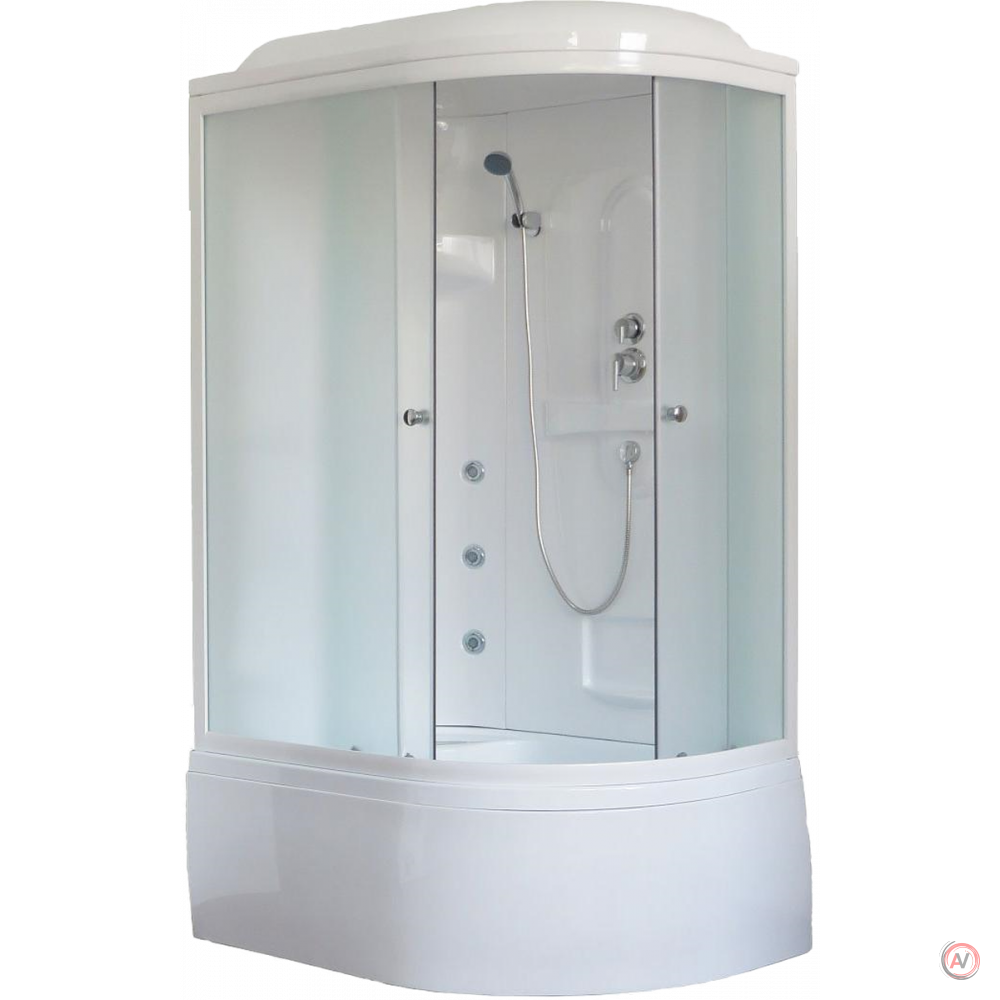 Душевая кабина Royal Bath RB 8120BK2-M (матовое) левая