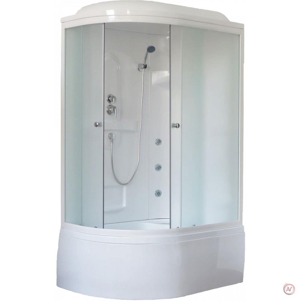 Душевая кабина Royal Bath RB 8120BK2-M (матовое) правая