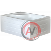 Душевой угол Royal Bath RB 8100BP-T-CH (прозрачное) левый