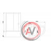Душевой угол Royal Bath RB 8120BK-C-CH (матовое) левый