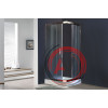 Душевой уголок Royal Bath RB HPD-C-CH 100х90х185 (рифленое)