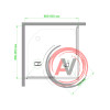 Душевой уголок Royal Bath RB HPD-C 90х90х185 (матовое)