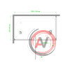 Душевой уголок Royal Bath RB HV-C-CH 140х80х185 (рифленое)