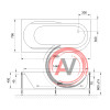 Гидромассажная ванна Royal Bath AZUR DE LUXE 160x80x60L