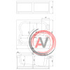 Гидромассажная ванна Royal Bath HARDON DE LUXE 200x150x75