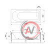 Гидромассажная ванна Royal Bath TUDOR STANDART 160x70x60