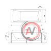 Гидромассажная ванна Royal Bath VIENNA STANDART 160x70x58