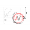 Душевой поддон Royal Bath RB 8120BP 1200x800x450 левый