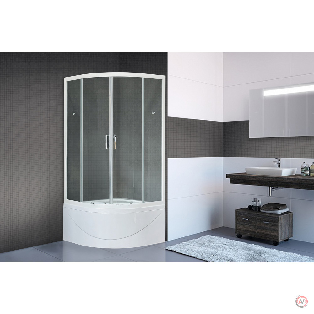 Душевой угол Royal Bath RB 90BK-T (прозрачное)