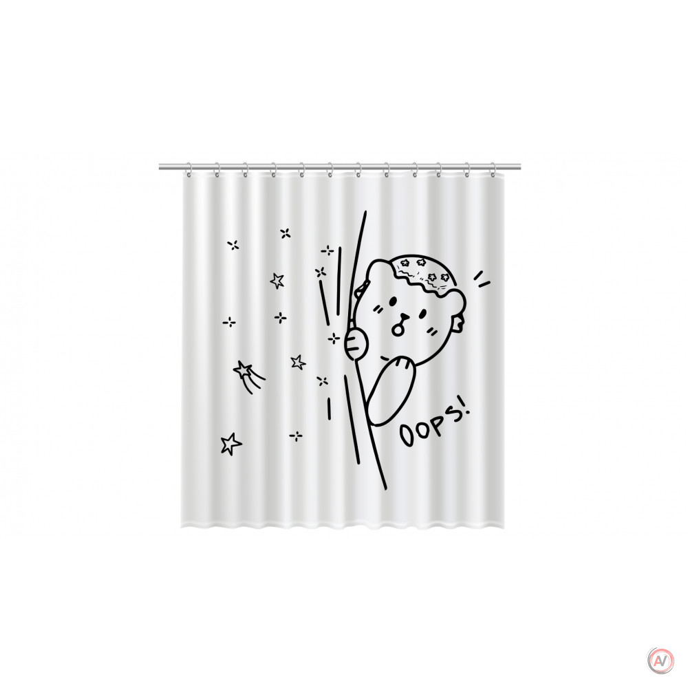 Шторка для ванной Fixsen Teddy Oops FX-2505