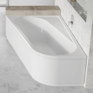 Передняя панель для ванны Ravak CHROME 160x105 белая левая CZA5100A00