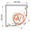 Душевой уголок CEZARES ANIMA-W-R-2-90-C-Cr-IV