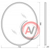 Зеркало BelBagno SPC-VST-600-800-LED-TCH-WARM