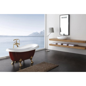 Акриловая ванна BELBAGNO BB04-ROS