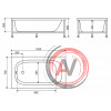Акриловая ванна BELBAGNO BB101-140-69