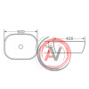 Накладная раковина BelBagno BB1302-H311