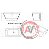 Акриловая ванна BELBAGNO BB19-1500-749