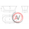 Акриловая ванна BELBAGNO BB402-1700-789
