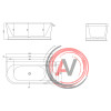 Акриловая ванна BELBAGNO BB408-1700-799