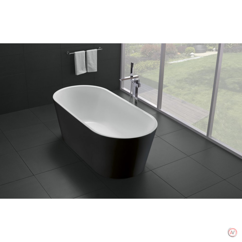 Акриловая ванна BELBAGNO BB71-1700-NERO