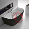 Акриловая ванна BELBAGNO BB74-NERO