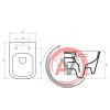 Чаша подвесного унитаза BelBagno ALBANO BB120CHR