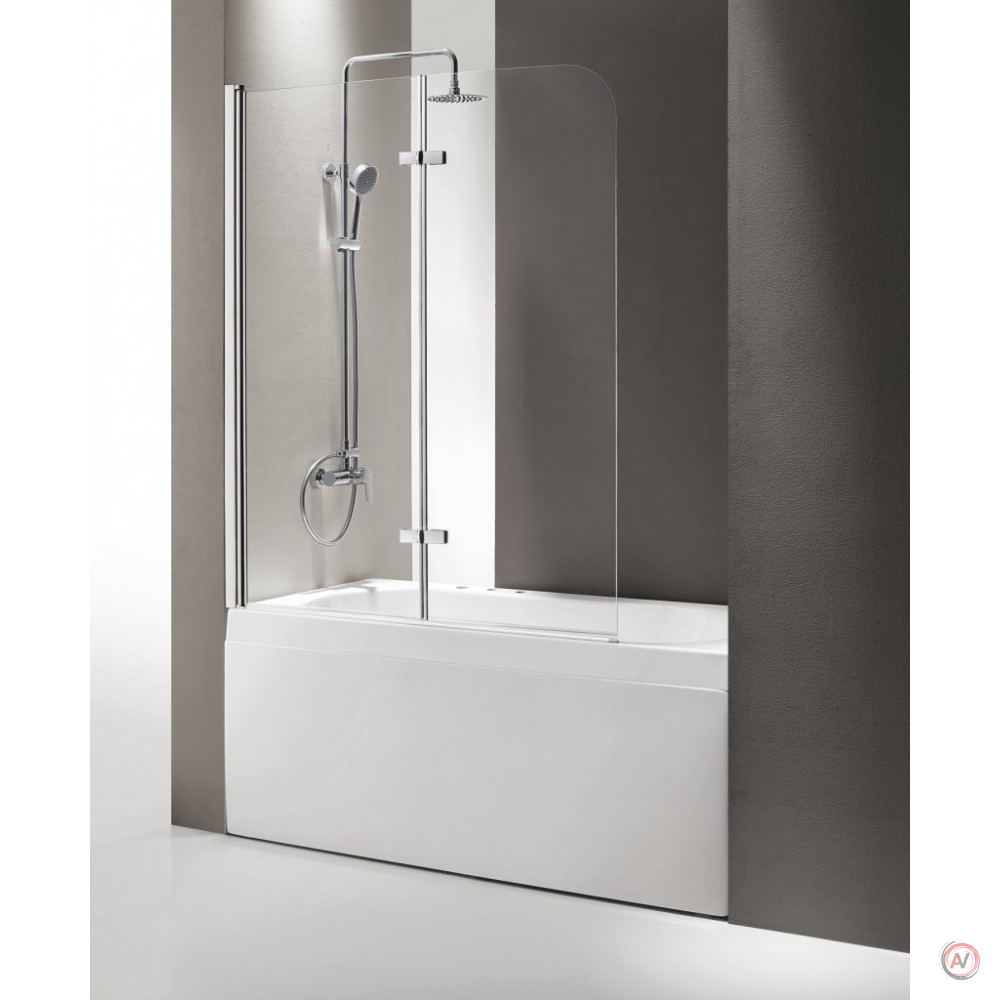 Душевая шторка на ванну CEZARES ECO-O-V-21-120/140-P-Cr-R