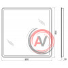 Зеркало BelBagno SPC-MAR-800-800-LED-BTN