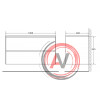 База под раковину подвесная BelBagno PIETRA-1000-2C-SO-ST Stucco Cemento Leggero