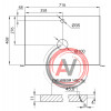 Керамическая раковина BB700ETL, 710x460x170