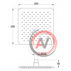 Верхний душ BelBagno ARLIE BB-SLD1C-200-CRM