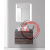 База под раковину подвесная BelBagno PIETRA-800-2C-SO-ST Stucco Cemento Leggero