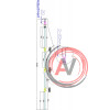 Шторка на ванну CEZARES PRATICO-V-4-100/140-C-Cr