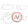 Раковина BelBagno SABRINA BB122L