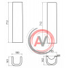 Раковина BelBagno SABRINA BB122L