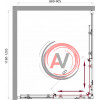 Душевой уголок BelBagno SELA-AH-2-120/90-P-Cr